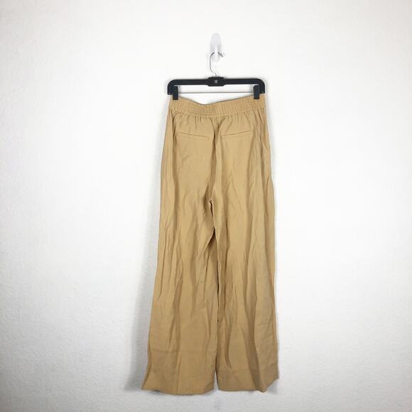 NWT Madewell The Carley Wide-Leg Pant Small Tan High Rise Stretch Minimalist - Picture 13 of 14
